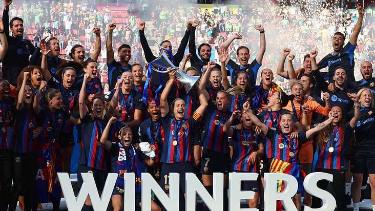 Barcelona came from behind to defeat Lyon 3-1 in the Women's Champions League final on Saturday, clinching their third title in four years